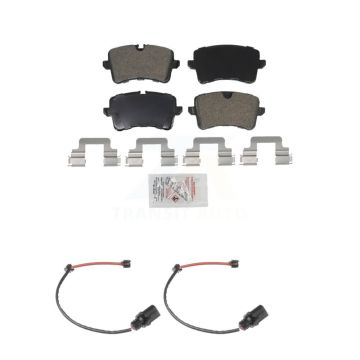 Rear Ceramic Disc Brake Pads And Wear Sensors Kit For Porsche Macan Audi A6 KNW-101058