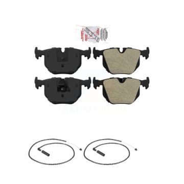Rear Ceramic Disc Brake Pads And Wear Sensors Kit For 2004-2010 BMW X3 KNW-101076
