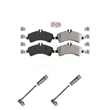 Rear Ceramic Disc Brake Pads And Wear Sensors Kit For Freightliner Sprinter 3500 KNW-101252