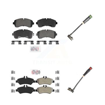Front Rear Ceramic Disc Brake Pads And Wear Sensors Kit For Mercedes-Benz Sprinter 3500 KNW-101320