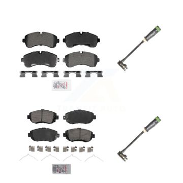 Front Rear Ceramic Brake Pad And Wear Sensor Kit For Freightliner Sprinter 2500 3500 1500 KNW-101326