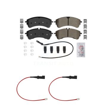 Rear Ceramic Disc Brake Pads And Wear Sensors Kit For Ford Transit-350 HD KNW-101365