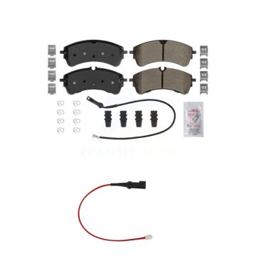 Rear Ceramic Disc Brake Pads And Wear Sensors Kit For Ford Transit-350 HD KNW-101370