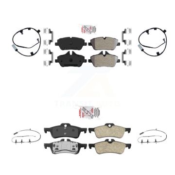 Front Rear Ceramic Disc Brake Pads And Wear Sensors Kit For Mini Cooper KNW-101415