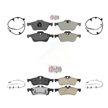 Front Rear Ceramic Disc Brake Pads And Wear Sensors Kit For Mini Cooper KNW-101416