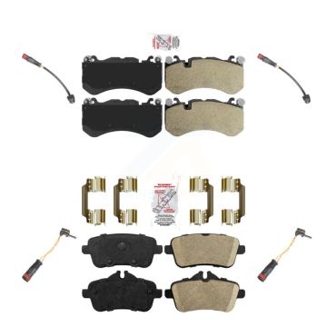 Front Rear Ceramic Brake Pads & Wear Sensor Kit For 2014-2015 Mercedes-Benz GL63 AMG 5.5L KNW-101427