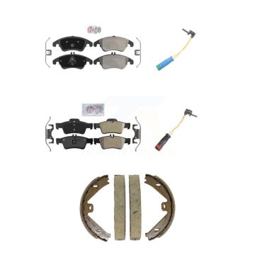 Front Rear Ceramic Disc Brake Pads And Wear Sensors Kit (5Pc) For Mercedes-Benz E400 KNW-101447