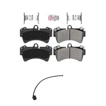 Front Ceramic Disc Brake Pad And Wear Sensor Kit For Audi Q7 with Composite KNW-101467
