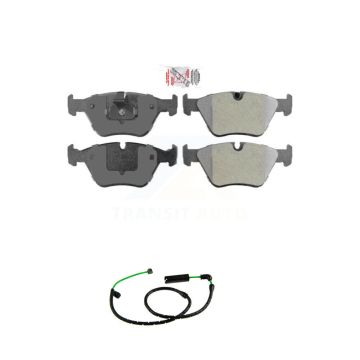 Front Ceramic Disc Brake Pads And Wear Sensors Kit For BMW X3 3.0L KNW-101468