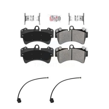 Front Ceramic Disc Brake Pad And Wear Sensor Kit For Audi Q7 with Composite KNW-101475