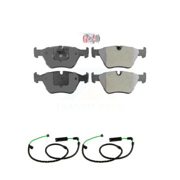 Front Ceramic Disc Brake Pads And Wear Sensors Kit For BMW X3 3.0L KNW-101477