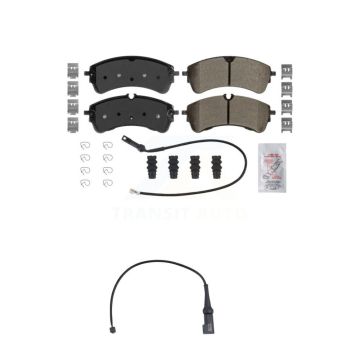 Rear Ceramic Disc Brake Pads And Wear Sensors Kit For Ford Transit-350 HD KNW-101480