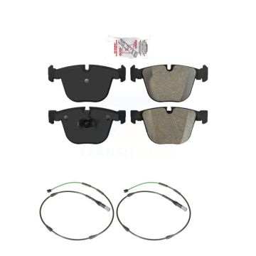 Rear Ceramic Disc Brake Pads And Wear Sensors Kit For 2015-2016 BMW X5 M with 4.4L KNW-101490