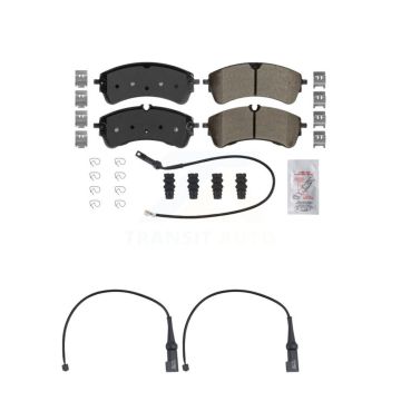Rear Ceramic Disc Brake Pads And Wear Sensors Kit For Ford Transit-350 HD KNW-101493