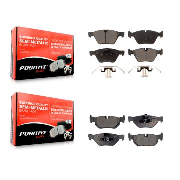 Front Rear Semi-Metallic Brake Pads Kit For BMW 128i X1 328xi 328i 323i 325i 325xi KPF-100032