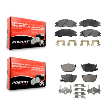 Front Rear Semi-Metallic Brake Pads Kit For Kia Spectra Spectra5 KPF-100037