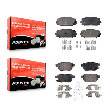 Front Rear Semi-Metallic Brake Pads Kit For Toyota Yaris KPF-100075