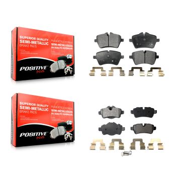 Front Rear Semi-Metallic Brake Pads Kit For Mini Cooper With 294mm Diameter Rotor KPF-100083