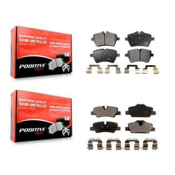 Front Rear Semi-Metallic Brake Pads Kit For Mini Cooper KPF-100086