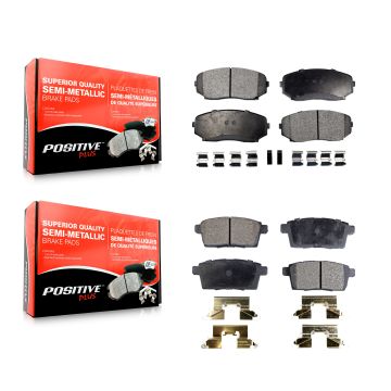 Front Rear Semi-Metallic Brake Pads Kit For Mazda Ford Edge CX-7 CX-9 Lincoln MKX KPF-100094