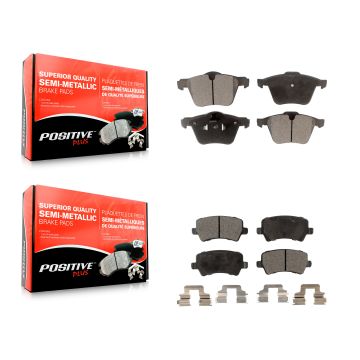 Front Rear Semi-Metallic Brake Pads Kit For Volvo XC70 S60 V60 S80 Cross Country V70 KPF-100109