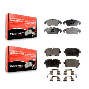Front Rear Semi-Metallic Brake Pads Kit For Audi A6 Quattro A7 KPF-100118
