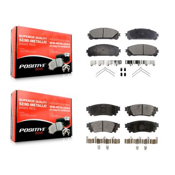 Front Rear Semi-Metallic Brake Pads Kit For Lexus Toyota Camry NX300 NX200t NX300h Avalon KPF-100121