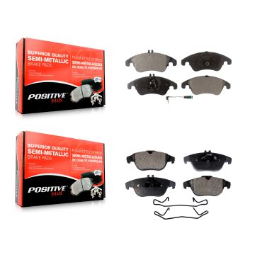 Front Rear Semi-Metallic Brake Pads Kit For Mercedes-Benz C300 E350 C350 E550 E400 C250 KPF-100132