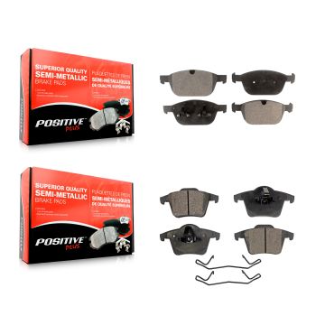 Front Rear Semi-Metallic Brake Pads Kit For Volvo XC90 With 328mm Diameter Rotor KPF-100171