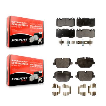 Front Rear Semi-Metallic Brake Pads Kit For Land Rover Range Sport Supercharged KPF-100183