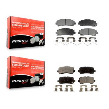 Front Rear Semi-Metallic Brake Pads Kit For 2015-2020 Acura TLX KPF-100231