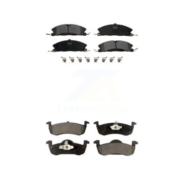 Front Rear Semi-Metallic Brake Pads Kit For Lincoln MKT KPF-100237