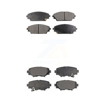 Front Rear Semi-Metallic Brake Pads Kit For Mazda 3 Sport KPF-100268