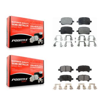 Front Rear Semi-Metallic Brake Pads Kit For Toyota Camry Solara Avalon KPF-100337