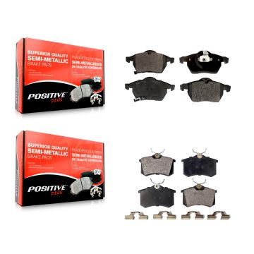 Front Rear Semi-Metallic Brake Pads Kit For Volkswagen Passat Audi A4 KPF-100370