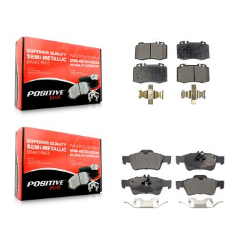 Front Rear Semi-Metallic Brake Pads Kit For Mercedes-Benz E350 SL500 SL550 E500 CLS550 KPF-100386