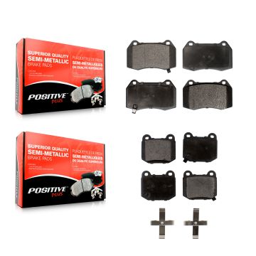 Front Rear Semi-Metallic Brake Pads Kit For Nissan 350Z INFINITI G35 With Brembo Brakes KPF-100451