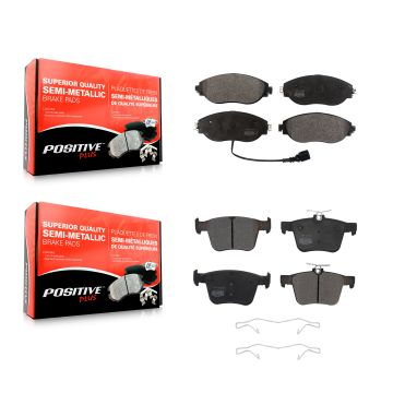 Front Rear Semi-Metallic Brake Pads Kit For Volkswagen Tiguan Jetta Audi Q3 Golf R Arteon KPF-100471