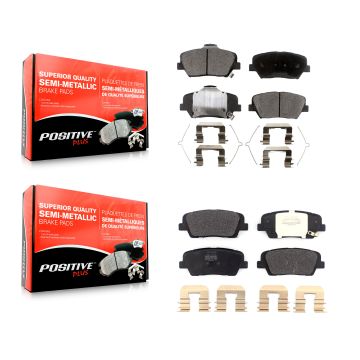 Front Rear Semi-Metallic Brake Pads Kit For Kia Sorento Hyundai Santa Fe Sport KPF-100485