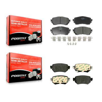 Front Rear Semi-Metallic Brake Pads Kit For Mazda 6 KPF-100500