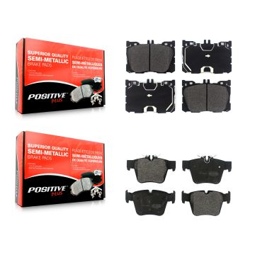 Front Rear Semi-Metallic Brake Pads Kit For Mercedes-Benz GLC300 C43 AMG GLC43 C450 KPF-100508