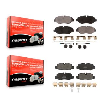 Front Rear Semi-Metallic Brake Pads Kit For 2016-2020 Mercedes-Benz Metris KPF-100516