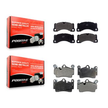 Front Rear Semi-Metallic Brake Pads Kit For Porsche Cayenne KPF-100518