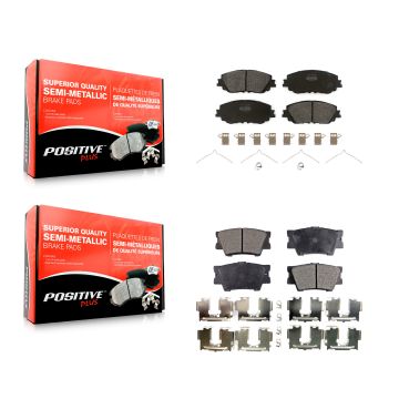 Front Rear Semi-Metallic Brake Pads Kit For Toyota Camry KPF-100540