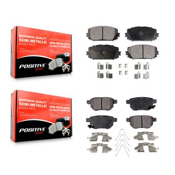 Front Rear Semi-Metallic Brake Pads Kit For Toyota Yaris KPF-100555