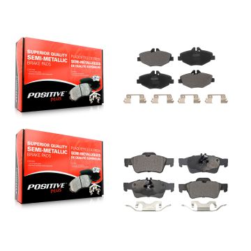Front Rear Semi-Metallic Brake Pads Kit For Mercedes-Benz E320 E350 KPF-100567