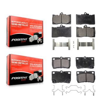 Front Rear Semi-Metallic Brake Pads Kit For Lexus IS350 GS350 GS450h GS430 GS460 KPF-100580