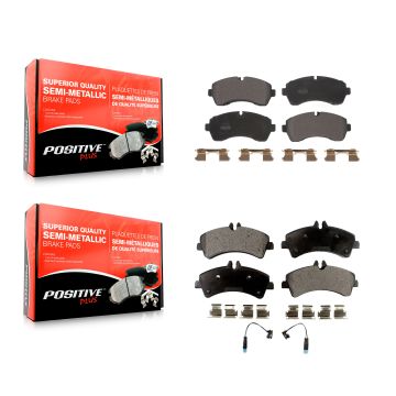 Front Rear Semi-Metallic Brake Pad Kit For Sprinter 3500 Mercedes-Benz Dodge Freightliner KPF-100590