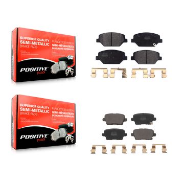 Front Rear Semi-Metallic Brake Pads Kit For Cadillac XT4 Buick Regal Sportback KPF-100614