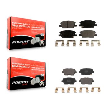 Front Rear Semi-Metallic Brake Pads Kit For Buick Regal Sportback KPF-100615